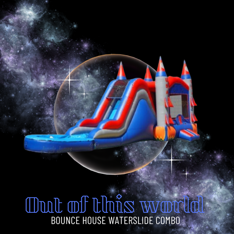 Out of this WORLD Bounce house with Slide