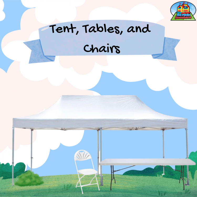 Tent, Tables, and Chairs